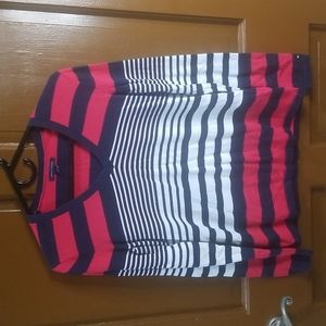 Womens Size Medium Tommy Hilfiger V NECK TRIPED SWEATER EXCELLENT condition 100%